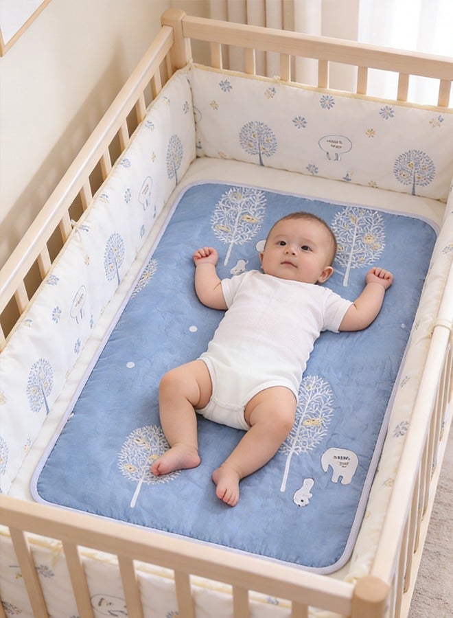 آيسيورا 70 × 90 سم وسادة سرير مضادة للماء للأطفال، وسادة مرتبة قابلة للغسل، وسادات سفلية قابلة لإعادة الاستخدام، غطاء لترطيب سلس للأطفال الصغار والكبار - Image 5